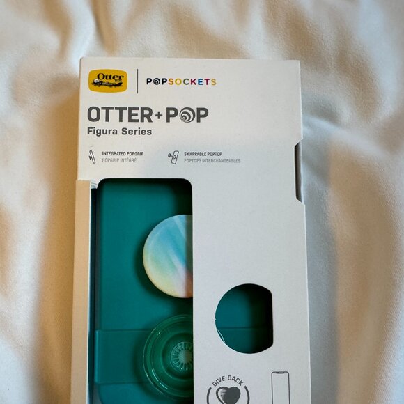 OtterBox + PopSockets iPhone 12 Pro Max Case – Teal with Iridescent PopGrip - Picture 3 of 3